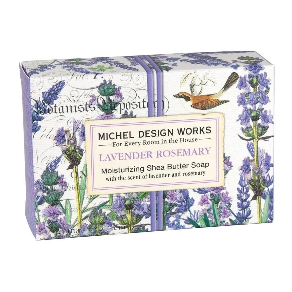 Michel Design Works 4.5oz Boxed Single Shea Butter Soap, Lavender Rosemary